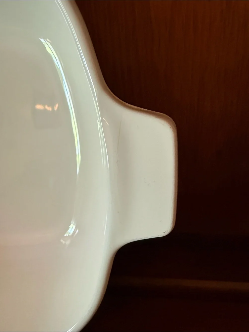 Corningware white casserole